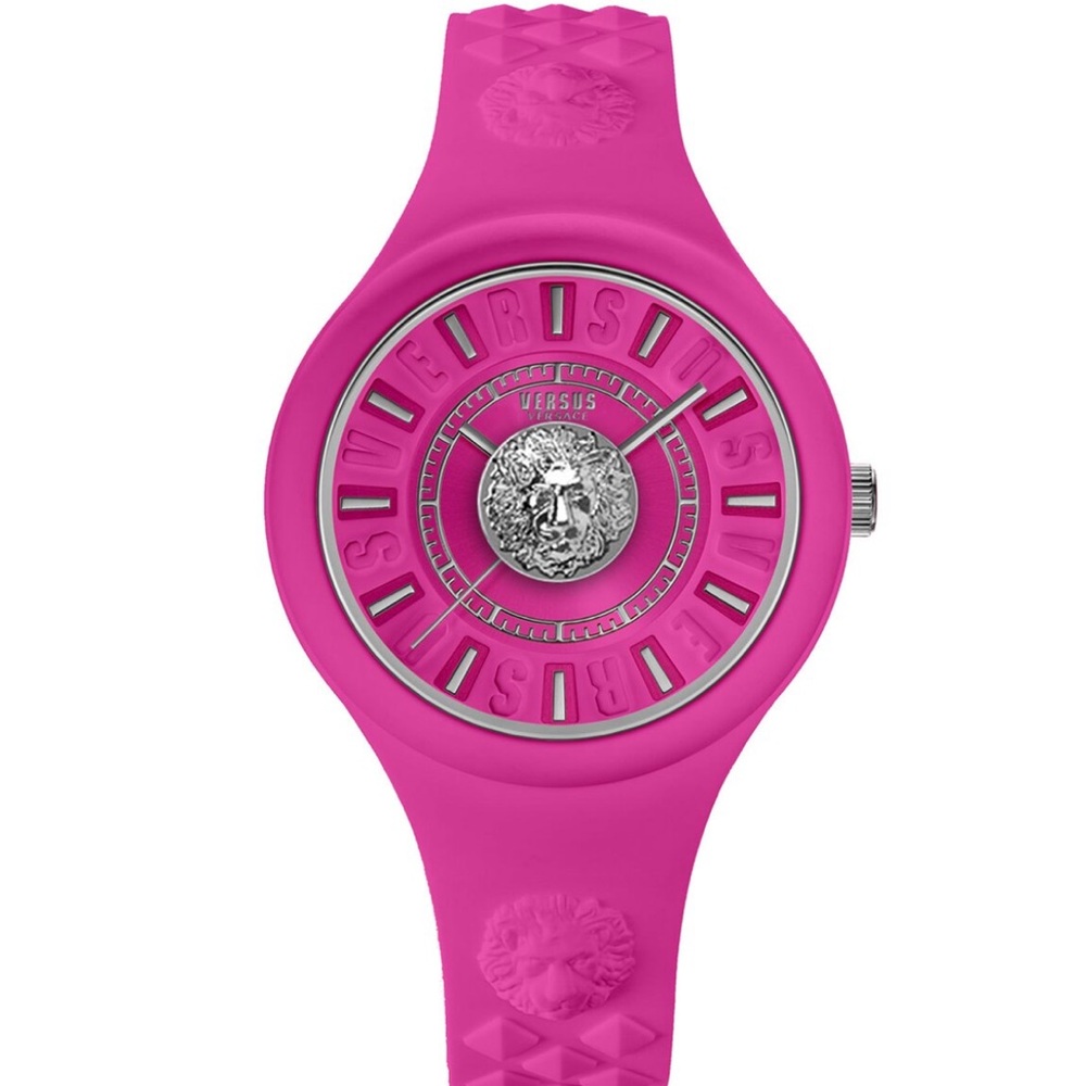 Versus Versace Women's Pink Silicone Watch